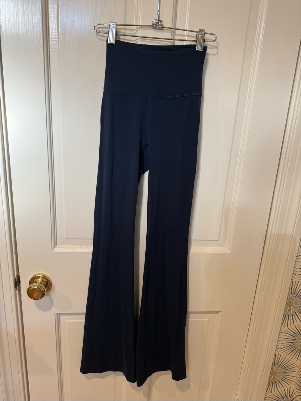 Lululemon High-Waist Flared Yoga Pants - Navy